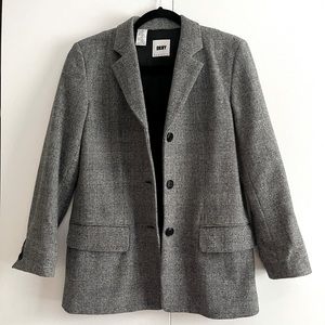 80’s DKNY wool plaid blazer